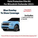 Fits Mitsubishi Outlander  2022+ Precut Premium Paint Protection Film Clear Bra PPF Decal Film Kit Cover