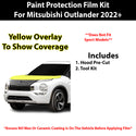 Fits Mitsubishi Outlander  2022+ Precut Premium Paint Protection Film Clear Bra PPF Decal Film Kit Cover