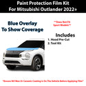 Fits Mitsubishi Outlander  2022+ Precut Premium Paint Protection Film Clear Bra PPF Decal Film Kit Cover