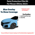 Fits Nissan Altima (S & SV & SL) 2023+ Precut Premium Paint Protection Film Clear Bra PPF Decal Film Kit Cover