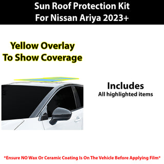 Fits Nissan Ariya 2023+ Precut Premium Sunroof Panoramic Roof Protection Film Clear Bra Decal Film Kit