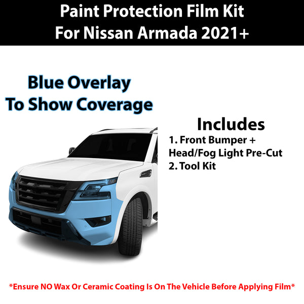 Fits Nissan Armada 2021+ Precut Premium Paint Protection Film Clear Bra PPF Decal Film Kit Cover