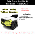 Fits Nissan Frontier (PRO-X & PRO-4X) 2022+ Precut Premium Paint Protection Film Clear Bra PPF Decal Film Kit Cover