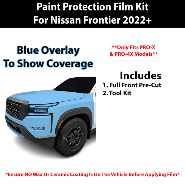 Fits Nissan Frontier (PRO-X & PRO-4X) 2022+ Precut Premium Paint Protection Film Clear Bra PPF Decal Film Kit Cover