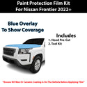 Fits Nissan Frontier (S & SV) 2022+ Precut Premium Paint Protection Film Clear Bra PPF Decal Film Kit Cover