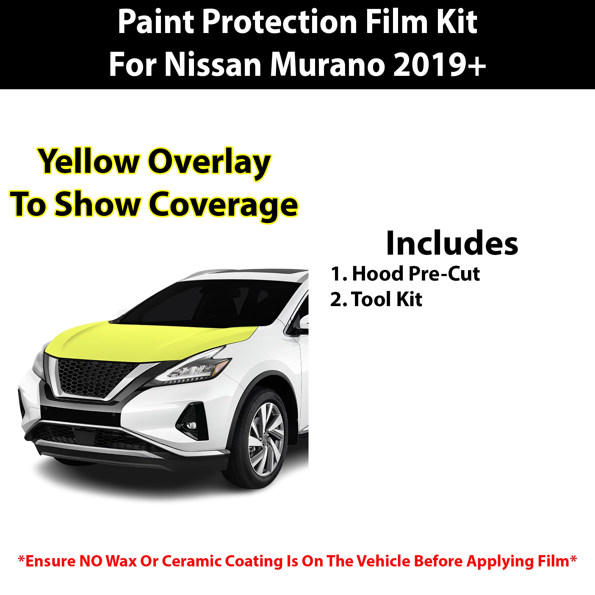 Fits Nissan Murano 2019+ Precut Premium Paint Protection Film Clear Bra PPF Decal Film Kit Cover - Bogar Tech Designs