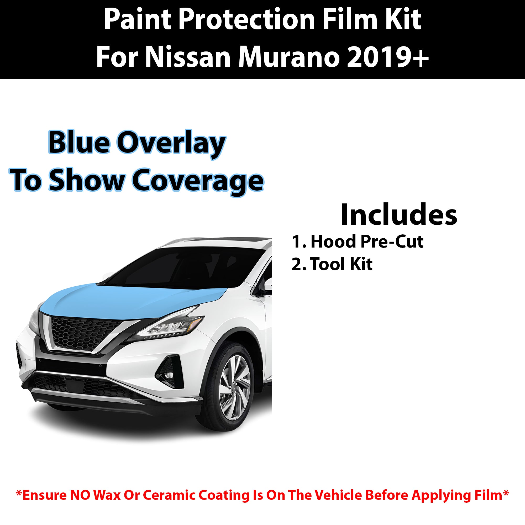 Fits Nissan Murano 2019+ Precut Premium Paint Protection Film Clear Bra PPF Decal Film Kit Cover - Bogar Tech Designs