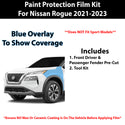 Fits Nissan Rogue 2021-2023 Precut Premium Paint Protection Film Clear Bra PPF Decal Film Kit Cover