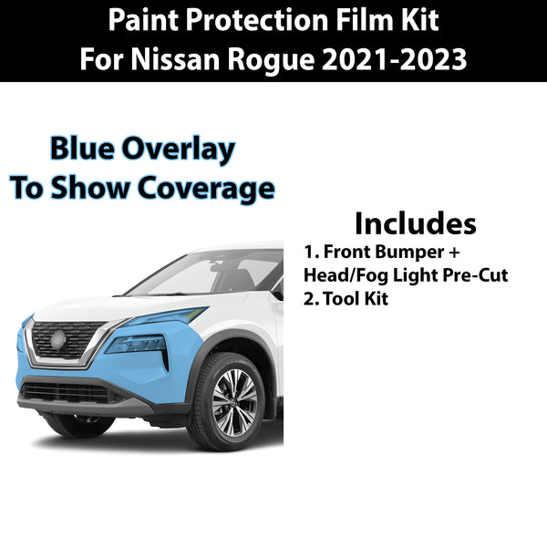 Fits Nissan Rogue 2021-2023 Precut Premium Paint Protection Film Clear Bra PPF Decal Film Kit Cover