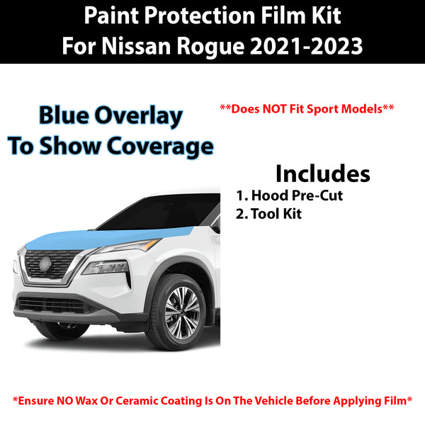 Fits Nissan Rogue 2021-2023 Precut Premium Paint Protection Film Clear Bra PPF Decal Film Kit Cover