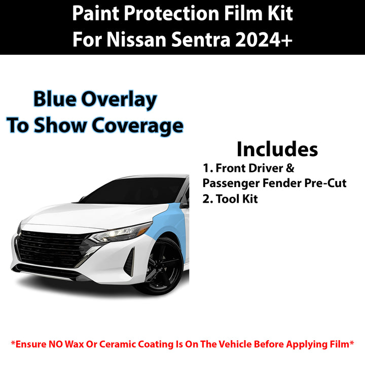 Fits Nissan Sentra 2024+ Precut Premium Paint Protection Film Clear Bra PPF Decal Film Kit Cover - Bogar Tech Designs