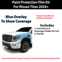 Fits Nissan Titan (XD Pro-4X & Platinum) 2020+ Precut Premium Paint Protection Film Clear Bra PPF Decal Film Kit Cover