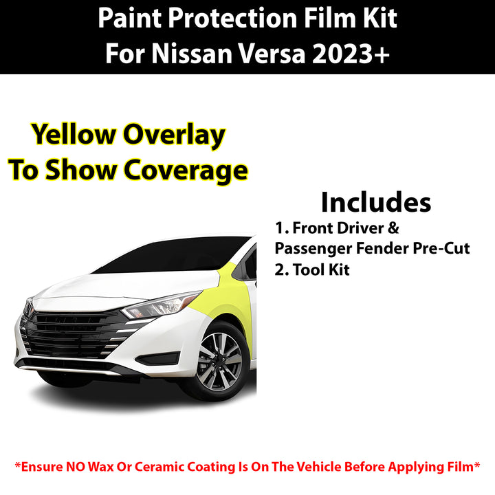 Fits Nissan Versa 2023+ Precut Premium Paint Protection Film Clear Bra PPF Decal Film Kit Cover - Bogar Tech Designs