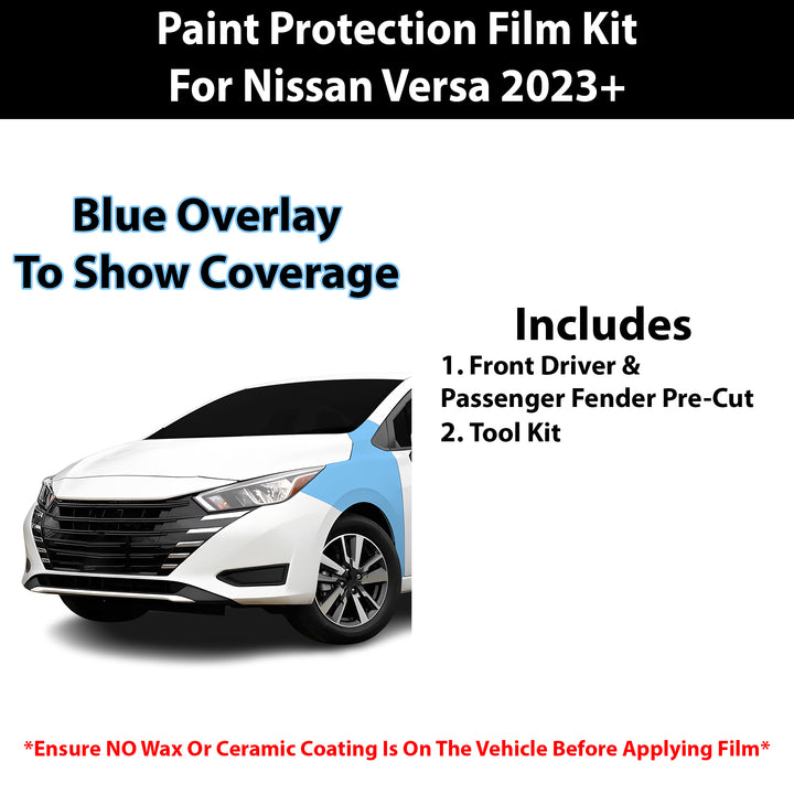 Fits Nissan Versa 2023+ Precut Premium Paint Protection Film Clear Bra PPF Decal Film Kit Cover - Bogar Tech Designs