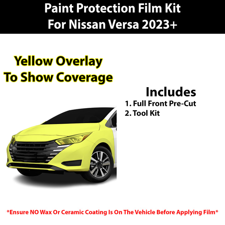 Fits Nissan Versa 2023+ Precut Premium Paint Protection Film Clear Bra PPF Decal Film Kit Cover - Bogar Tech Designs