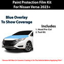 Fits Nissan Versa 2023+ Precut Premium Paint Protection Film Clear Bra PPF Decal Film Kit Cover