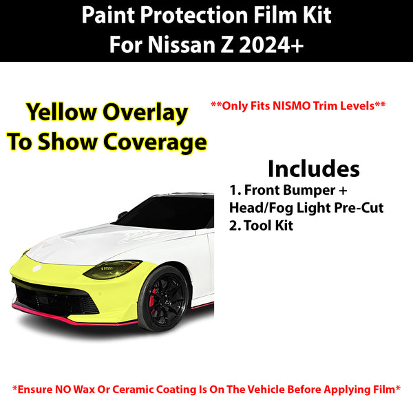 Fits Nissan Z (NISMO) 2024+ Precut Premium Paint Protection Film Clear Bra PPF Decal Film Kit Cover