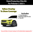 Fits Polestar 2 2021+ Precut Premium Paint Protection Film Clear Bra PPF Decal Film Kit Cover