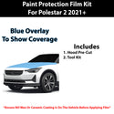 Fits Polestar 2 2021+ Precut Premium Paint Protection Film Clear Bra PPF Decal Film Kit Cover