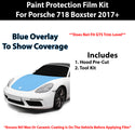 Fits Porsche 718 Boxster 2017+ Precut Premium Paint Protection Film Clear Bra PPF Decal Film Kit Cover