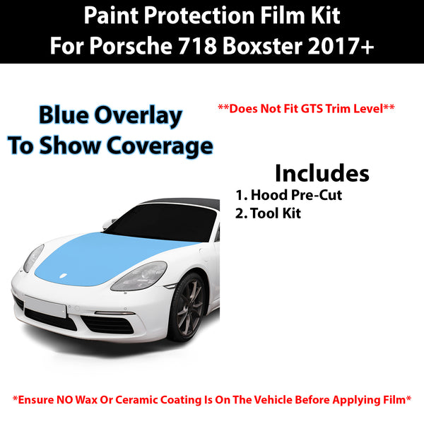 Fits Porsche 718 Boxster 2017+ Precut Premium Paint Protection Film Clear Bra PPF Decal Film Kit Cover