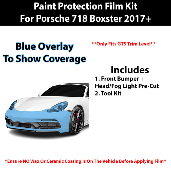 Fits Porsche 718 Boxster (GTS) 2017+ Precut Premium Paint Protection Film Clear Bra PPF Decal Film Kit Cover