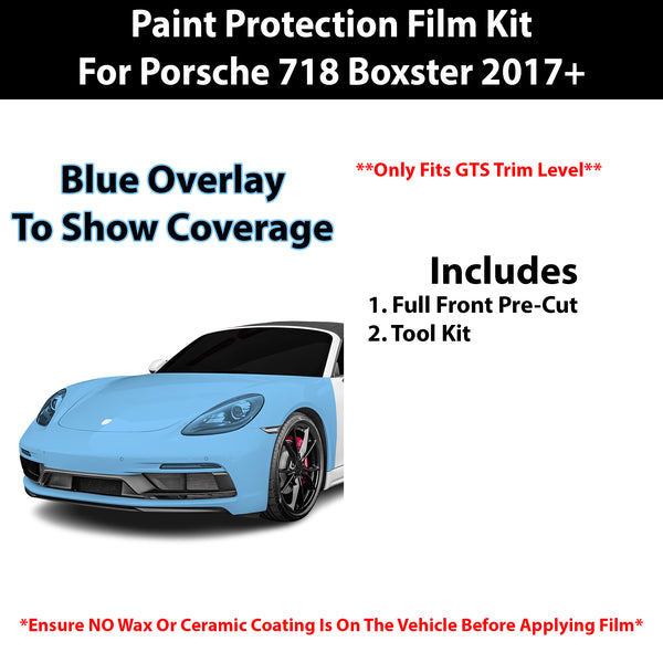 Fits Porsche 718 Boxster (GTS) 2017+ Precut Premium Paint Protection Film Clear Bra PPF Decal Film Kit Cover