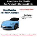 Fits Porsche 718 Cayman (GTS) 2018+ Precut Premium Paint Protection Film Clear Bra PPF Decal Film Kit Cover