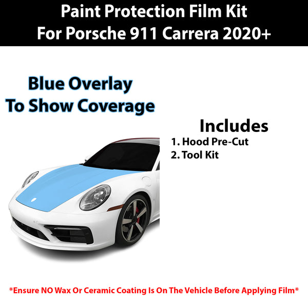 Fits Porsche 911 Carrera & Carrera T & Carrera 4 & Carrera S & Carrera 4S 2020+ Precut Premium Paint Protection Film Clear Bra PPF Decal Film Kit Cover