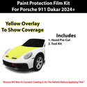 Fits Porsche 911 Dakar 2024+ Precut Premium Paint Protection Film Clear Bra PPF Decal Film Kit Cover