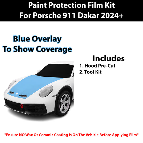 Fits Porsche 911 Dakar 2024+ Precut Premium Paint Protection Film Clear Bra PPF Decal Film Kit Cover