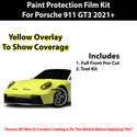 Fits Porsche 911 GT3 2021+ Precut Premium Paint Protection Film Clear Bra PPF Decal Film Kit Cover