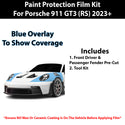 Fits Porsche 911 GT3 RS 2023+ Precut Premium Paint Protection Film Clear Bra PPF Decal Film Kit Cover