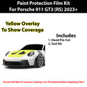 Fits Porsche 911 GT3 RS 2023+ Precut Premium Paint Protection Film Clear Bra PPF Decal Film Kit Cover