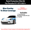 Fits Porsche 911 GT3 (Touring) 2021+ Precut Premium Paint Protection Film Clear Bra PPF Decal Film Kit Cover