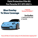 Fits Porsche 911 GT3 (Touring) 2021+ Precut Premium Paint Protection Film Clear Bra PPF Decal Film Kit Cover