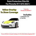 Fits Porsche 911 GT3 (Touring) 2021+ Precut Premium Paint Protection Film Clear Bra PPF Decal Film Kit Cover