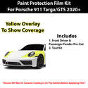 Fits Porsche 911 Targa & GTS 2020+ Precut Premium Paint Protection Film Clear Bra PPF Decal Film Kit Cover