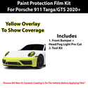 Fits Porsche 911 Targa & GTS 2020+ Precut Premium Paint Protection Film Clear Bra PPF Decal Film Kit Cover