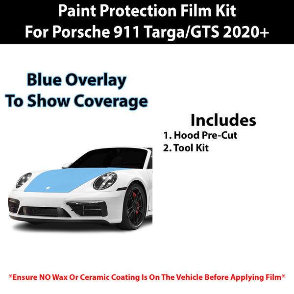 Fits Porsche 911 Targa & GTS 2020+ Precut Premium Paint Protection Film Clear Bra PPF Decal Film Kit Cover