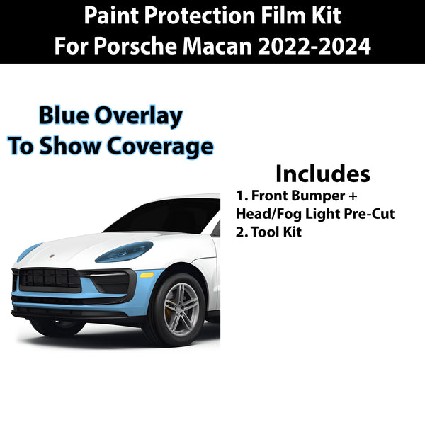 Fits Porsche Macan 2022+ Precut Premium Paint Protection Film Clear Bra PPF Decal Film Kit Cover