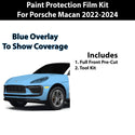 Fits Porsche Macan 2022+ Precut Premium Paint Protection Film Clear Bra PPF Decal Film Kit Cover