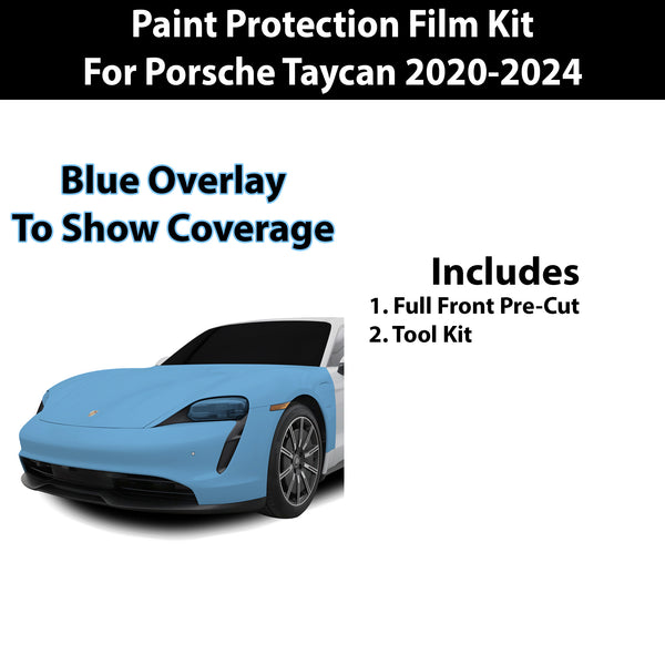 Fits Porsche Taycan 2020+ Precut Premium Paint Protection Film Clear Bra PPF Decal Film Kit Cover