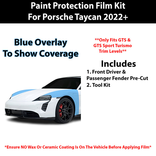 Fits Porsche Taycan (GTS/ GTS Sport Turismo) 2022+ Precut Premium Paint Protection Film Clear Bra PPF Decal Film Kit Cover