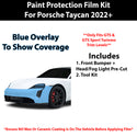 Fits Porsche Taycan (GTS/ GTS Sport Turismo) 2022+ Precut Premium Paint Protection Film Clear Bra PPF Decal Film Kit Cover