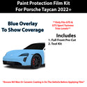 Fits Porsche Taycan (GTS/ GTS Sport Turismo) 2022+ Precut Premium Paint Protection Film Clear Bra PPF Decal Film Kit Cover