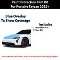 Fits Porsche Taycan (GTS/ GTS Sport Turismo) 2022+ Precut Premium Paint Protection Film Clear Bra PPF Decal Film Kit Cover