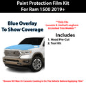 Fits Ram 1500 (Laramie & Limited Longhorn & Limited) 2019+ Precut Premium Paint Protection Film Clear Bra PPF Decal Film Kit Cover