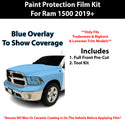 Fits Ram 1500 (Tradesman & Bighorn & Lonestar) 2019+ Precut Premium Paint Protection Film Clear Bra PPF Decal Film Kit Cover