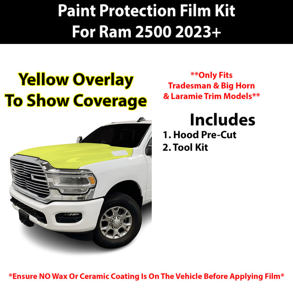 Fits Ram 2500/ 3500 (Tradesman & Big Horn & Laramie) 2023+ Precut Premium Paint Protection Film Clear Bra PPF Decal Film Kit Cover